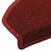 Self Adhesive Stair Protectors Semi Circular Shape 15 pcs Burgundy Red