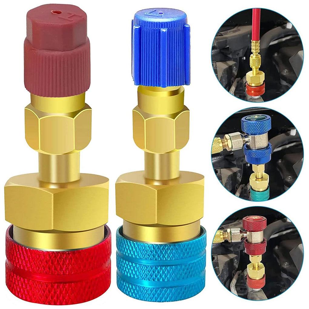 Thread 14 Male SAE Quick Fitting Coupler For R1234YF Conversion Not R134a Canisters Adapter Quick Fitting R1234YF To Set 3