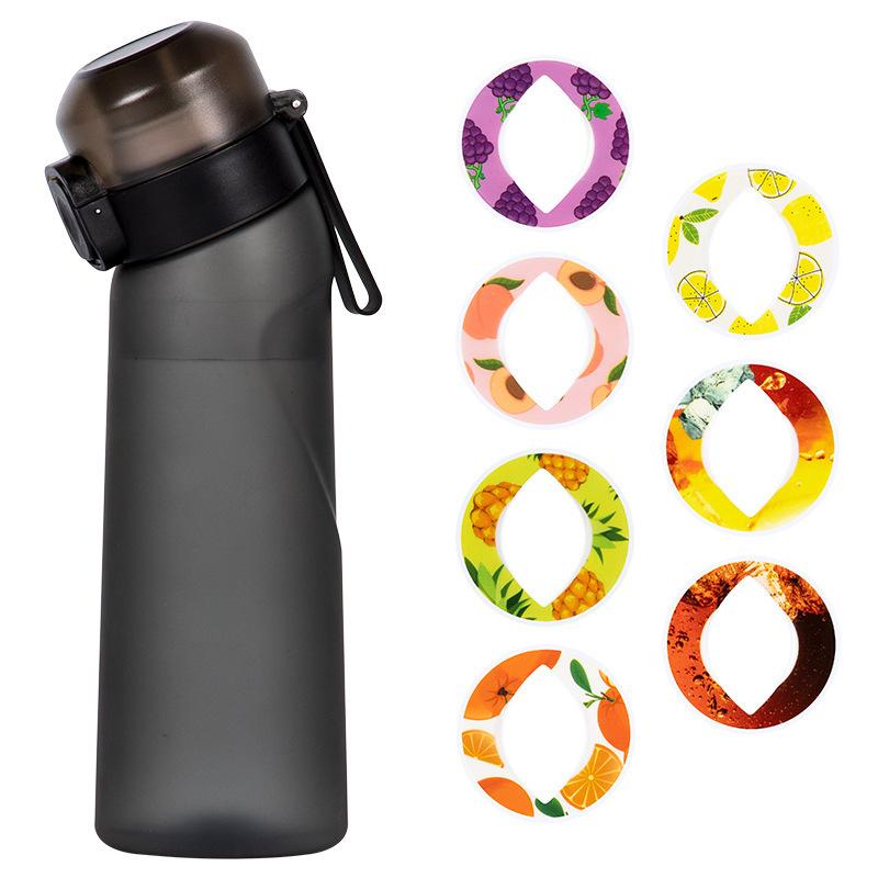 1pc Air Water Bottle With 1pc Random Flavor Pods Portable Transparent With Straw Leak Proof Suitable for Outdoor Sports