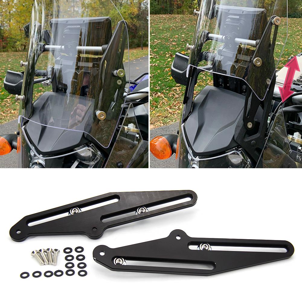 For Yamaha Tenere700 Tenere 700 XT700Z 2019-2024 New Windscreen Adjusters Motorcycle Support Holder Kits Windshield Bracket