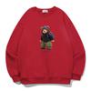 Yda Hip Hop Teddy Bear Sweatshirt Red