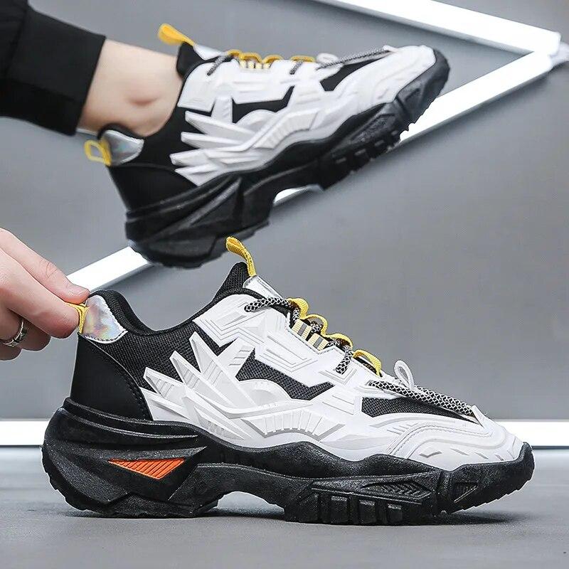 Men's Shoes New Men Casual Shoes Designer Chunky Sneakers for Men Outdoor Comfortable Light Soft Hard-Wearing Running Shoes