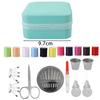 Mini Sewing Kit Box with Needles Threads Measure Scissors Portable Travel Storage Bag DIY Embroidery Cross Stitch Handwork Tools