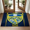 Leeds United Design Crystal Velvet Rug Soft Decorative Mat for Bedroom Entrance