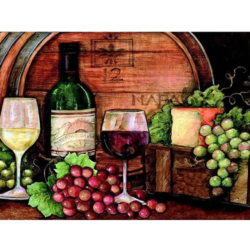 Diamond Embroidery Liqueur Full Drill Round/Square Diamond Painting Landscape Rhinestones Art Cross Stitch Kits Needlework