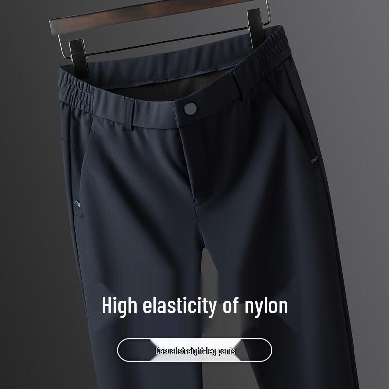 Kaiser Men s High-Elastic Straight-Leg Casual Trousers 5XL