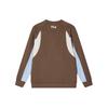 Fila Color Block Letter Logo Printed Casual Pullover Sweatshirt Men Sweatshirt Brown F11M419204F-BN