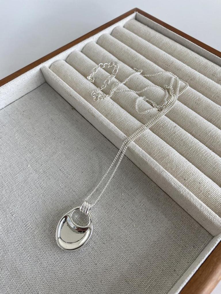 Korean Style Niche Saddle Bag Pendant Necklace - Irregular Long Sweater Clavicle Chain
