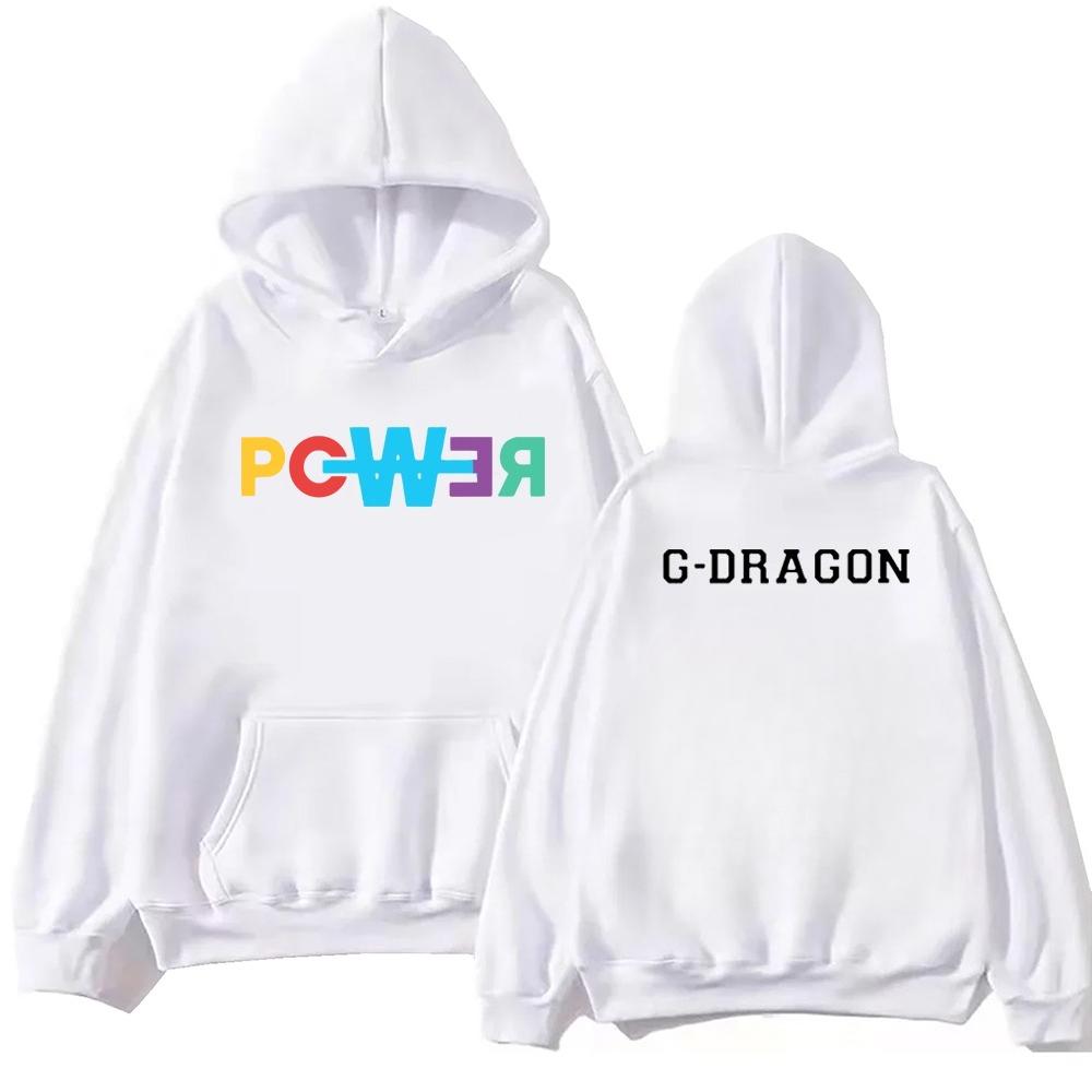 Худи G Dragon POWER Harajuku Hip Hop Худи Свитшот S
