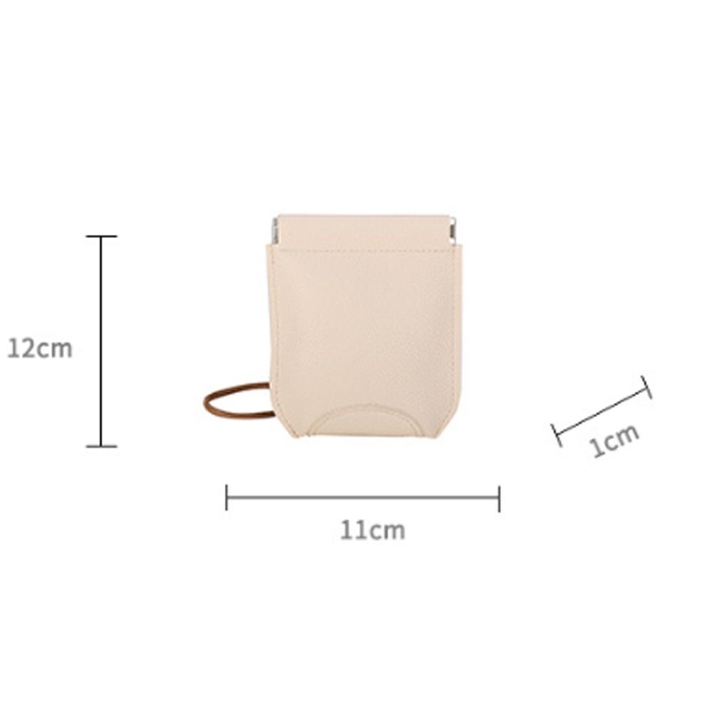 PU Leather Shoulder Bag Solid Color Coin Purse New Crossbody Bag