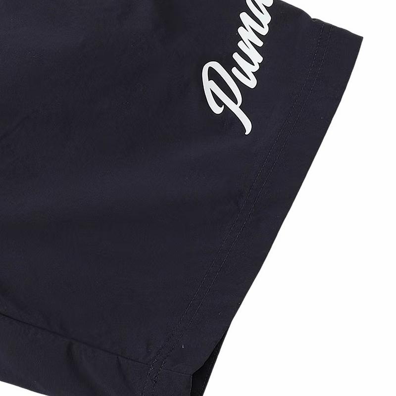 Puma Logo Breathable Comfortable Loose Casual Shorts Men shorts Black Gray 632535-16
