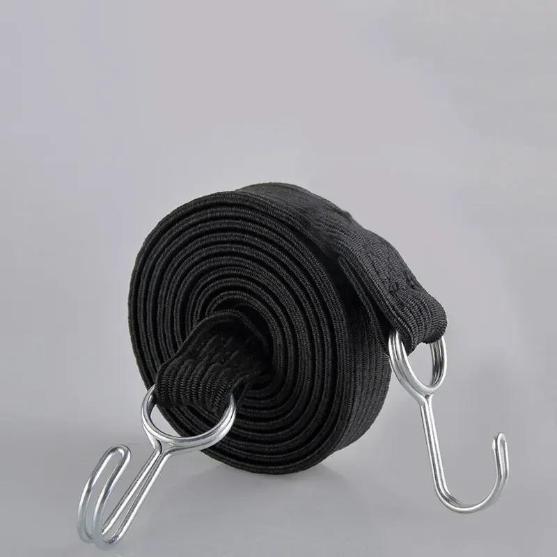 Motorsykkel Elastisk Gummi Bagasjestrikk Med Kroker Sykler Strikk Knyte Bil Bagasje Takstativ Stropp Fikseringsbånd Krok Biltilbehør