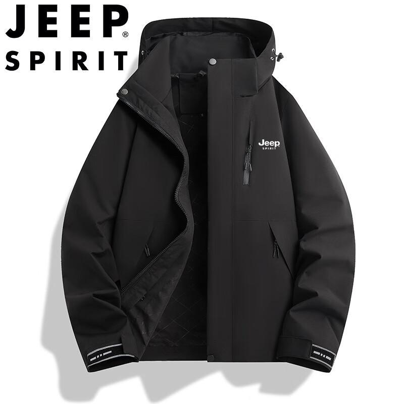 JEEP SPIRIT Men's Couple Style Spring/Autumn Outdoor Windbreaker