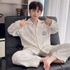Boys Cotton Pajama Set Long Sleeve Cartoon Print Sleepwear Kids 8 Years Home Loungewear