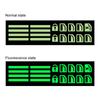 1 Sheet Car Window Key Sticker Glass Fluorescent Light Lifter Modified Sticker Car Luminous Switch Car Window Button Car Sticker