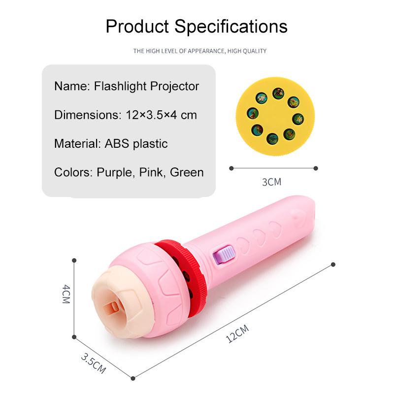 Lanterna cu Proiecție, Jucărie Educativă Luminoasă pentru Copii cu Diapozitive, Lampă cu Diapozitive, Jucărie Lampă de Noapte cu Imagini pentru Copii Băieți Fete