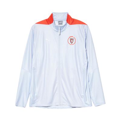 Puma X Honor Of Kings Collaboration Stand Collar Drop Shoulder Zipper Long Sleeve Jacket Unisex Jacket White 605764-02