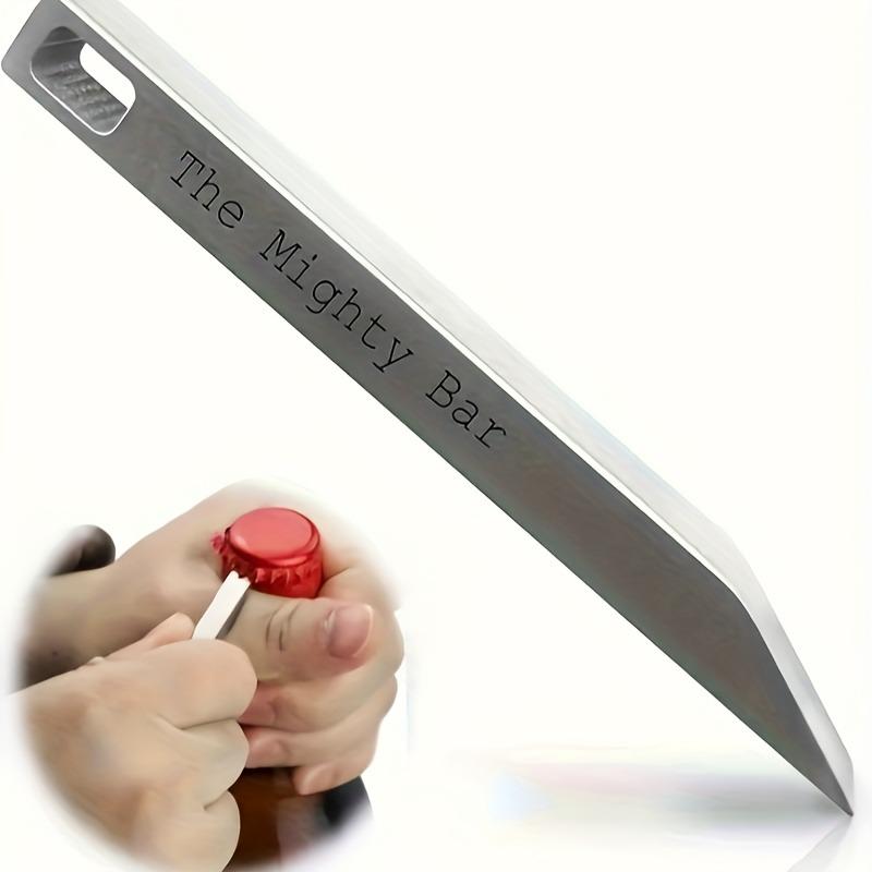 Mighty Bar Zakmes & Flesopener - Heavy Duty Roestvrijstalen Sleutelhanger, Edc Multitool Voor Dagelijks Gebruik