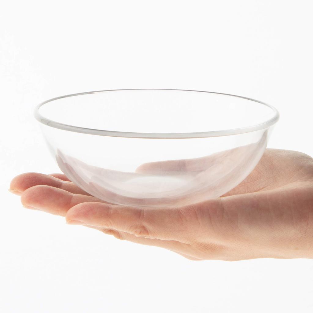 Toyo Sasaki Glass Alpha Bowl 12 Plates, Set of 6, Made in Japan, Dishwasher Safe, Glass Plates, Round Plates, Dishware, Dishes, Tableware, P-19303