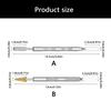 Portable Double Head Pen for Leather Edges Oiling Stainless Steel Craft Accessory for Artisanal and Hobbyists