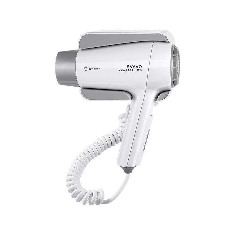 

Настенная стойка для фена Ruiwo с мощной технологией отрицательных ионов для использования в ванной комнате PL-178 серый