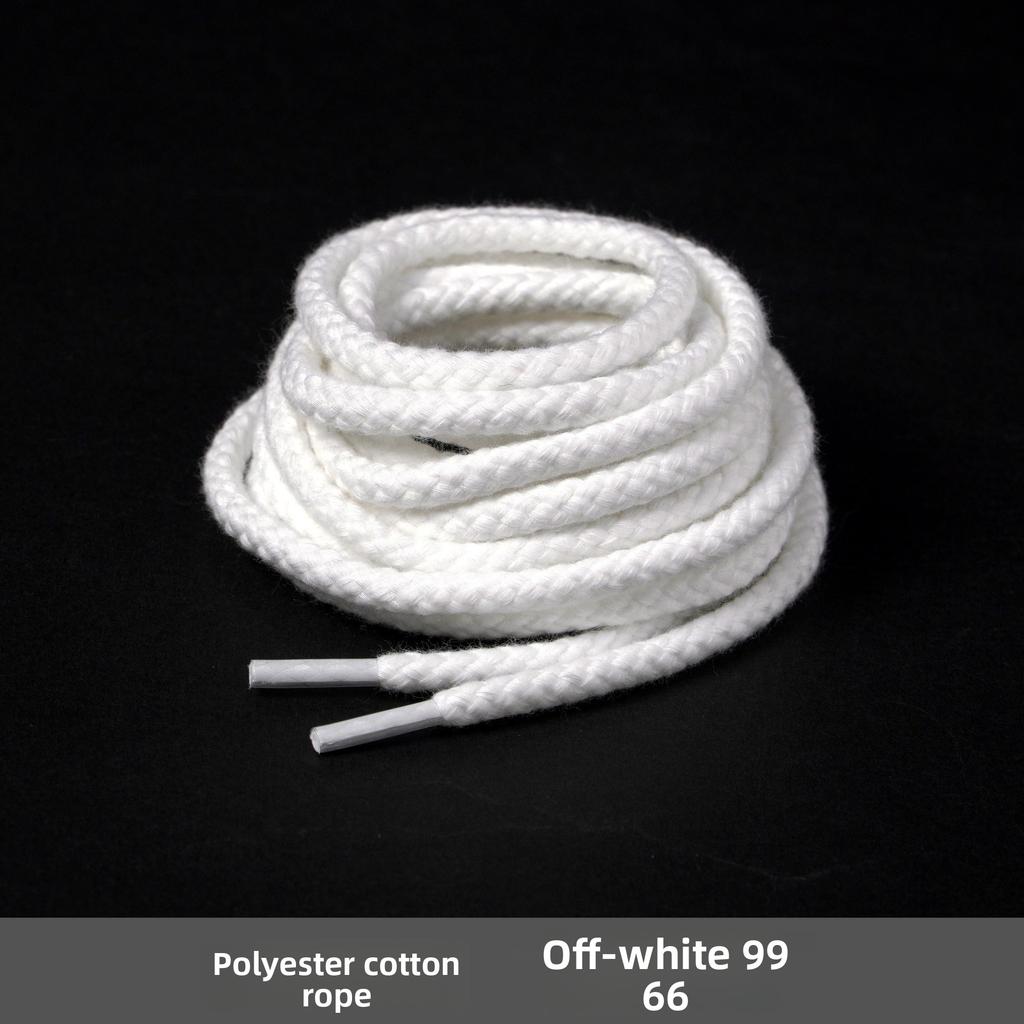 1 Pair Hemp Rope Shoelaces Color Matching Casual Shoes Sports Shoes Canvas Shoes Round Shoelace
