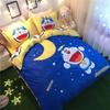 Doraemon Mechanical Cat Cartoon Style Pure Cotton Material Bed Three-piece Set Student Dormitory Dirty-Resistant Bedding