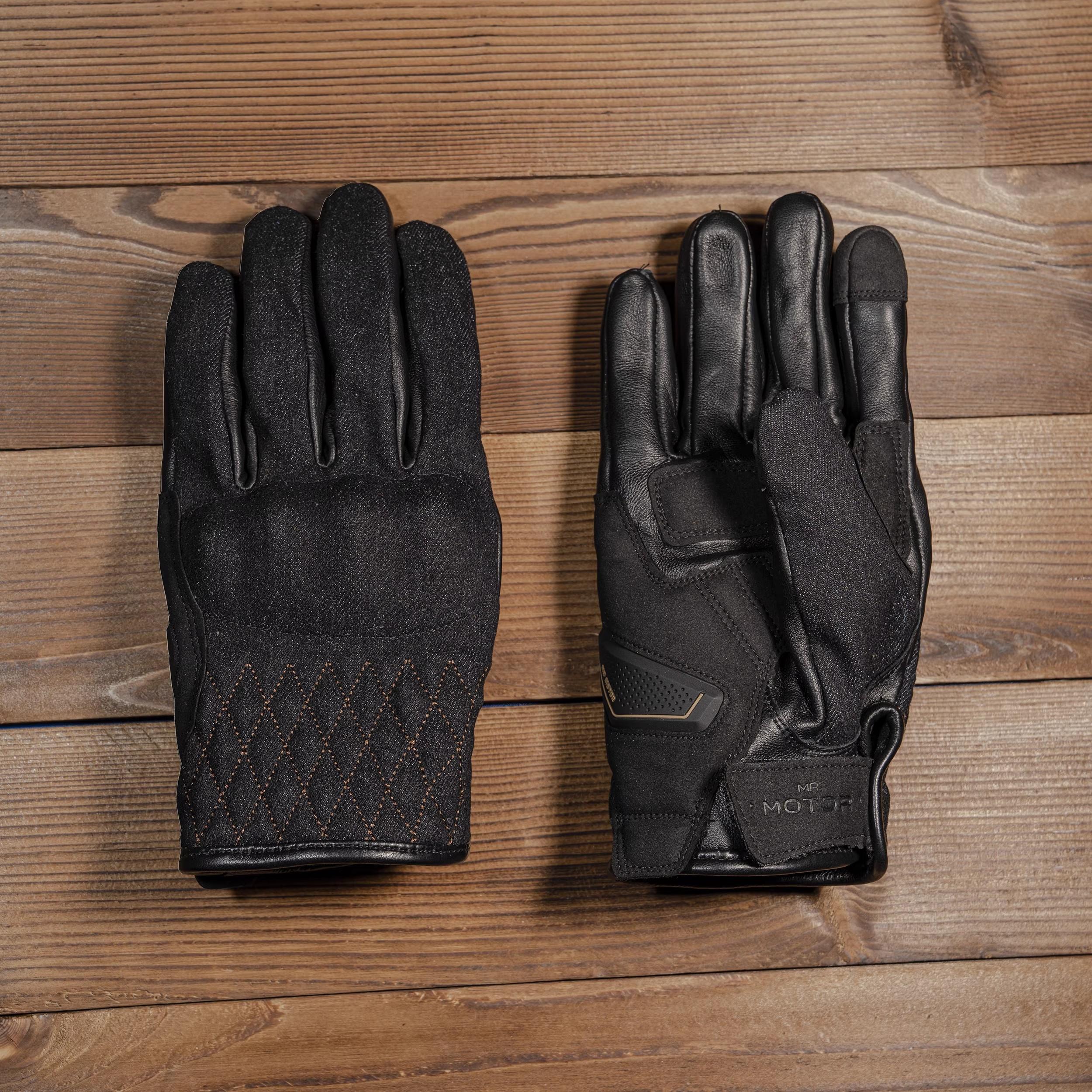 

Vintage Motorcycle Gloves Genuine Leather Windproof & Impact-Resistant Autumn Winter Unisex for Riders Breathable Durable Luvas XL чорний