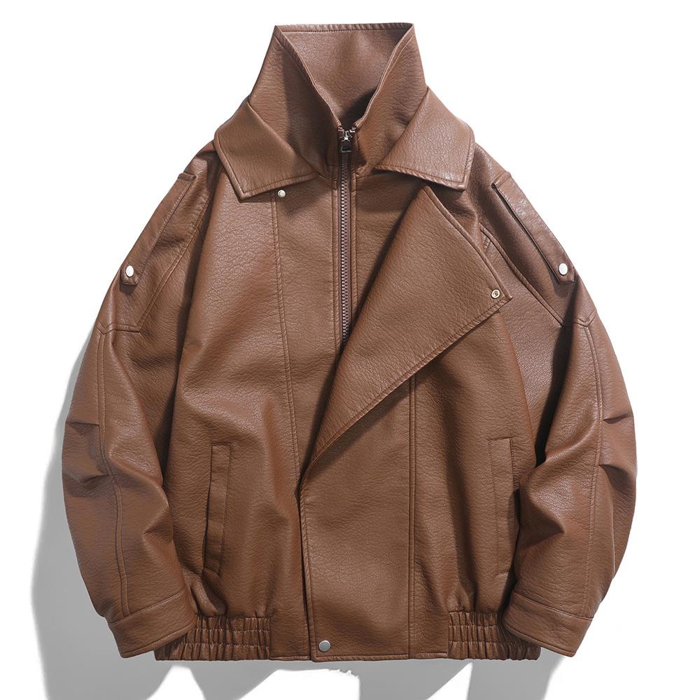 

Новая двухзвездная летная куртка Мужская весенне-осенняя куртка из кожи, рабочая одежда и много повседневной одежды XXL коричневый
