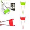 Red Green Silicone Food Clip Kitchen Utensil 9 12 Inch Clamp Anti-slip Bread Bbq Clip