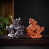 Purple Clay Zodiac Animal Horse Tea Pet Ornament – Cute, Creative Tea Table Dragon Mascot Decoration