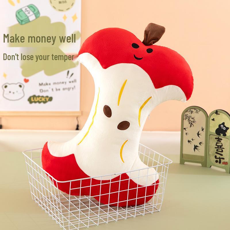 Xiaohongshu Trendy Apple Pillow Plush Cushion - Humorous Personality Plush Doll 45 cm 1250₽