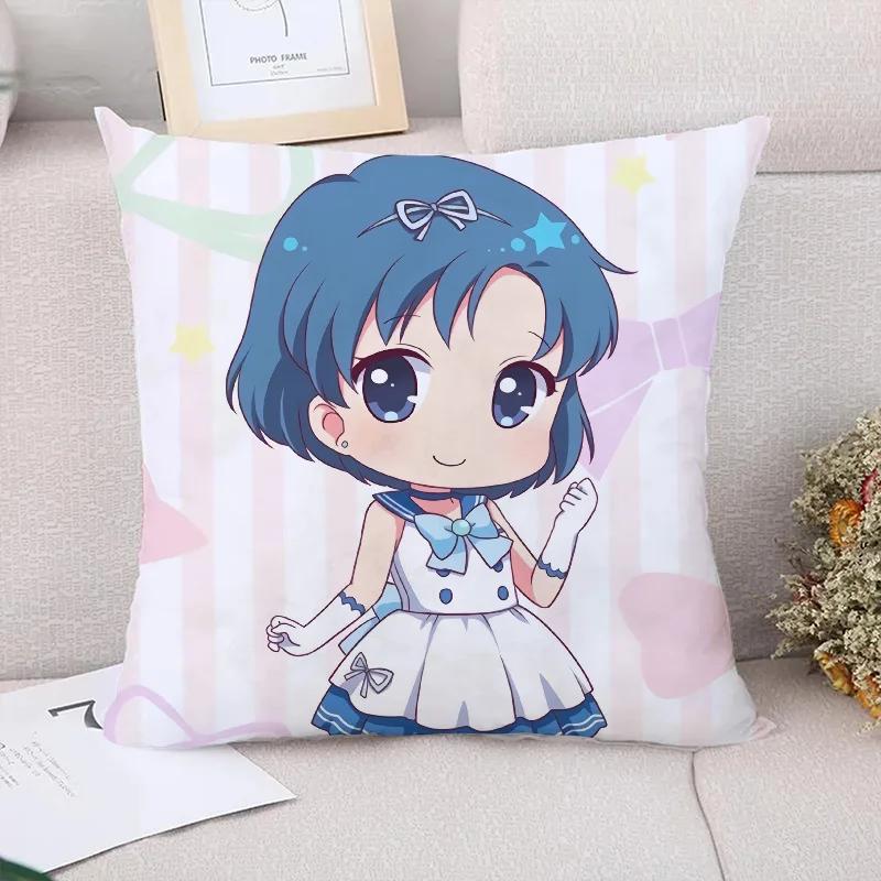 Pillow Cases Decorative Pillows Covers Anime Girl Pillowcase  Pillowcases  Cushion Cover  Fall Decor Sofa Pilow