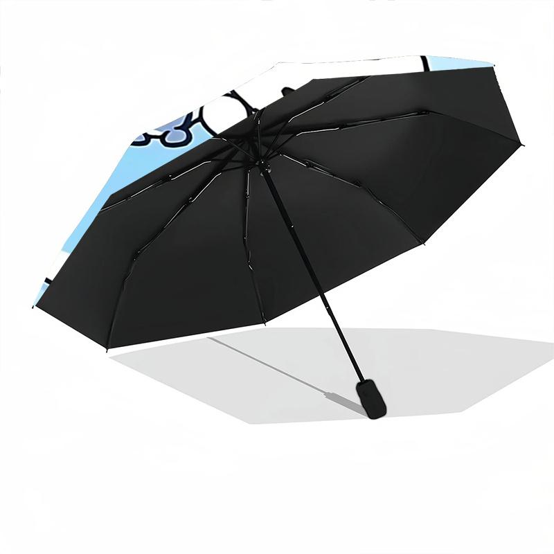 1pc Pochacco Automatic Opening/Closing Umbrella with Convenient Three-Fold Design, 8-Bone Iron Frame, Outdoor, Perfect Gift for Fans, Travelers, Daily