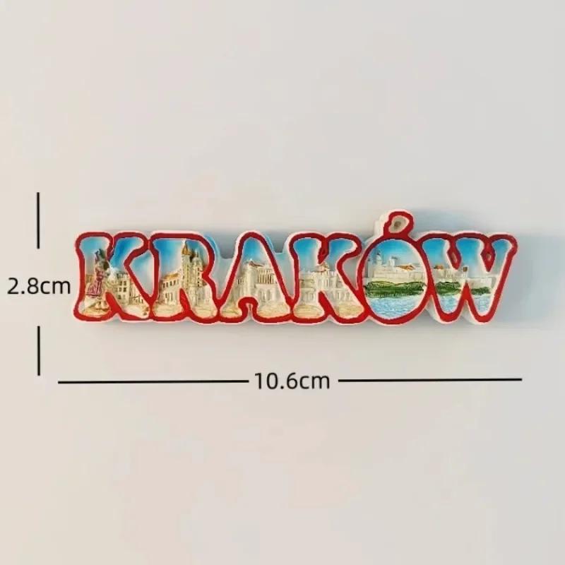 Polen Reise Souvenirs Warschau Kühlschrankaufkleber Krakau Kühlschrankmagnete Hochzeitsgeschenke Fotowand Magnetische Aufkleber