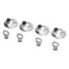 4PCS Boat Bumper Lock Clip Quick Release Polished Stainless Steel Boat Bumper Hangers Hook for Less