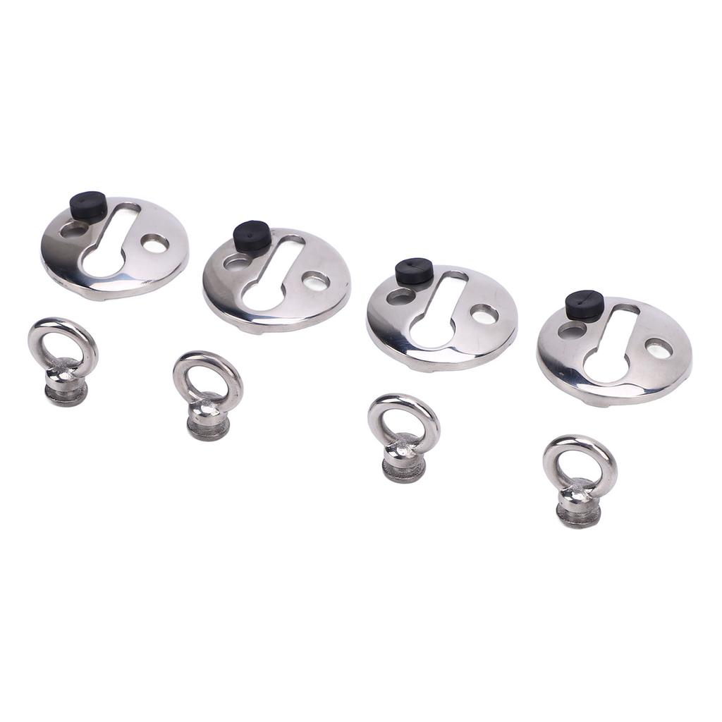 4PCS Boat Bumper Lock Clip Quick Release Polished Stainless Steel Boat Bumper Hangers Hook for Less