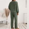 Women's Fashion Autumn And Winter Set Loose Casual Loungewear Reversible Plush Two-Piece