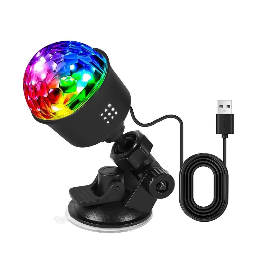 ABS LED Disco Light USB Powered RGB Projection Lamp New Disco Ball Light Car Interior Disco Ball Light