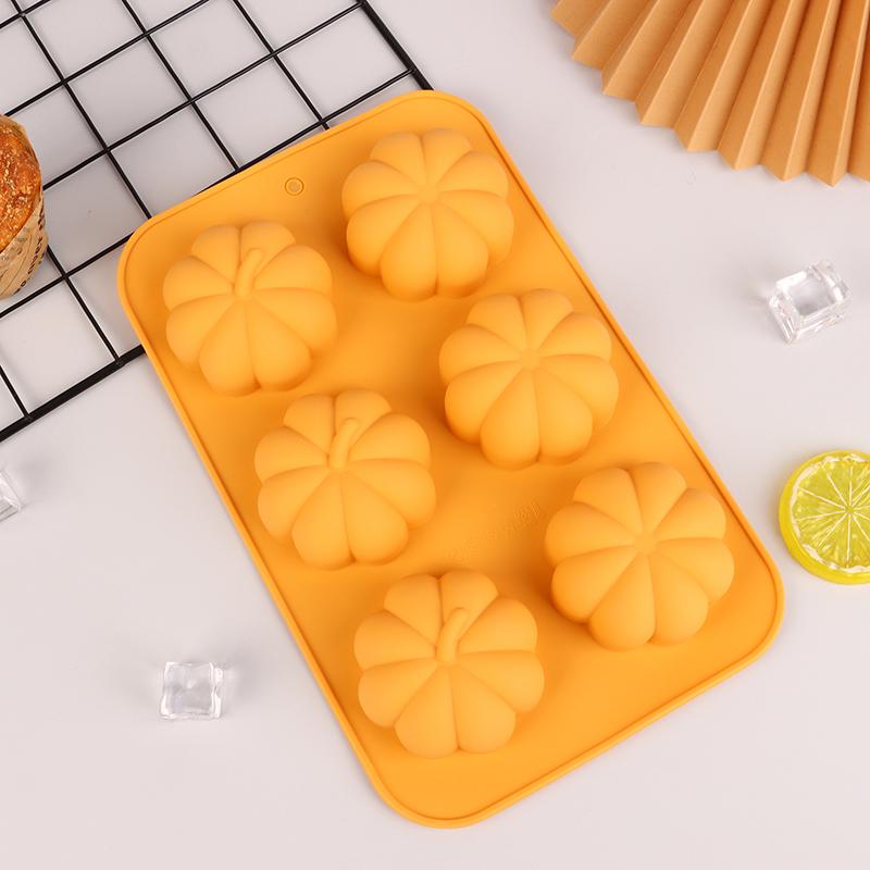 Pumpkin Silicone Molds Thanksgiving Fall Theme Ice Cube Tray Silicone Mold Muffin Chocolate Harvest Cake Baking Decoration Mould