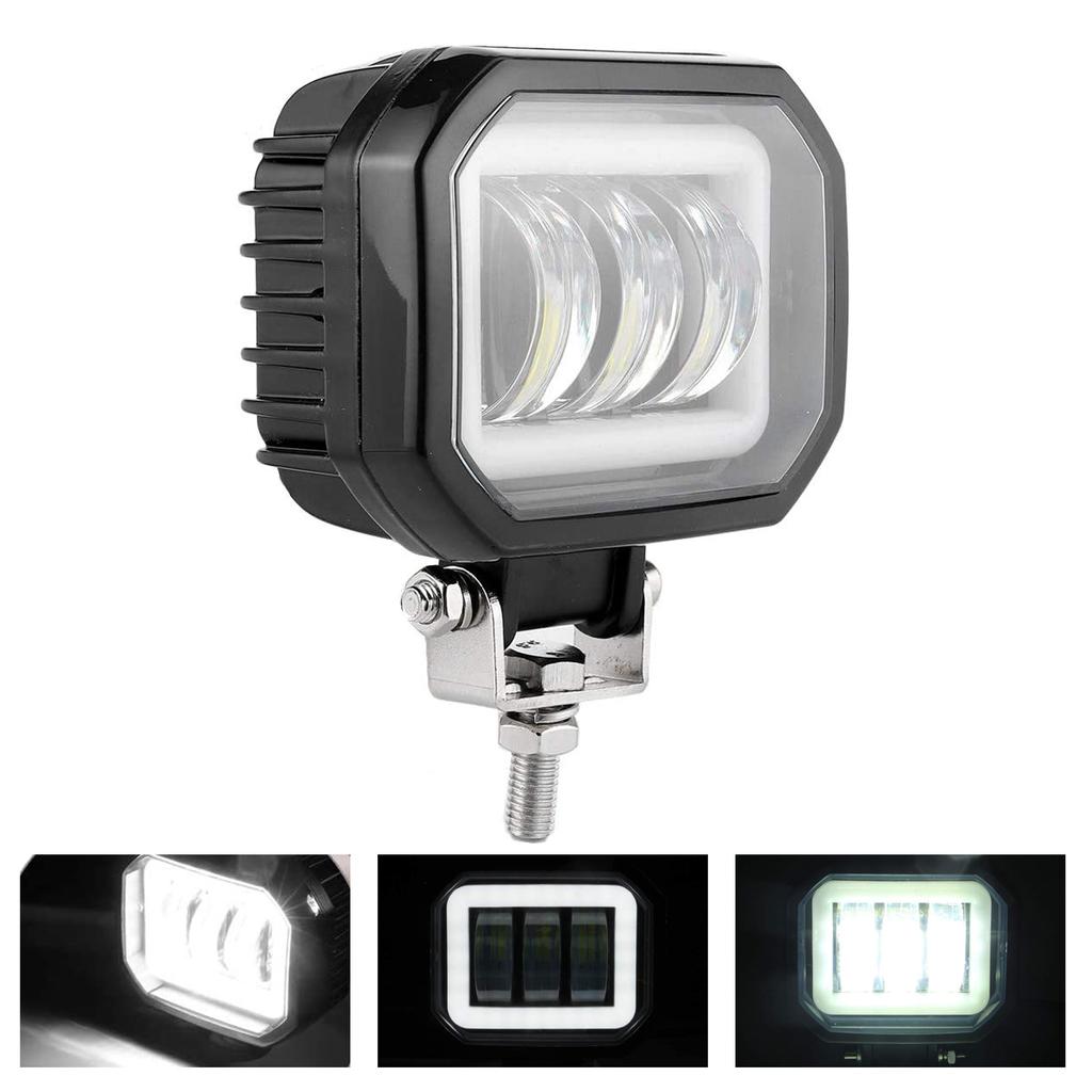 30W LED Pracovní světlo Angel Eye Halo Kroužek 3,5 PALCE Motocykl SUV Auto Nákladní auto 12V 24V Bílá 6500K DRL Offroad Jízdní světlo Světlomet