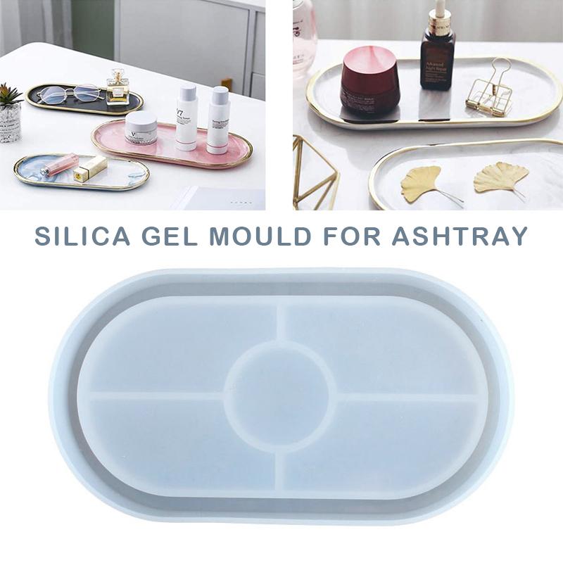 

PDTO силиконовая овальная форма для пепельницы, лоток для эпоксидной смолы, инструмент для рукоделия, литейная форма