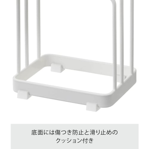 Yamazaki Cutting Board Stand, White, Approx. 12cm W x 9cm D x 12cm H, Plate, Cutting Board Storage, 2496