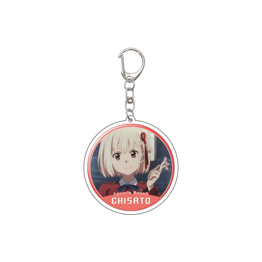 55MM Anime Lycoris Recoil Keychain Nishikigi Chisato/Inoue Takina/Nakahara Mizuki/MIKA Acrylic Model Plate Christmas Gifts