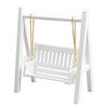 1/12 Casă de păpuși Mobilier în miniatură Mini scaun balansoar Scaun balansoar alb pentru terasa Rol pentru joacă Jucărie Adult pentru model de scenă de joacă