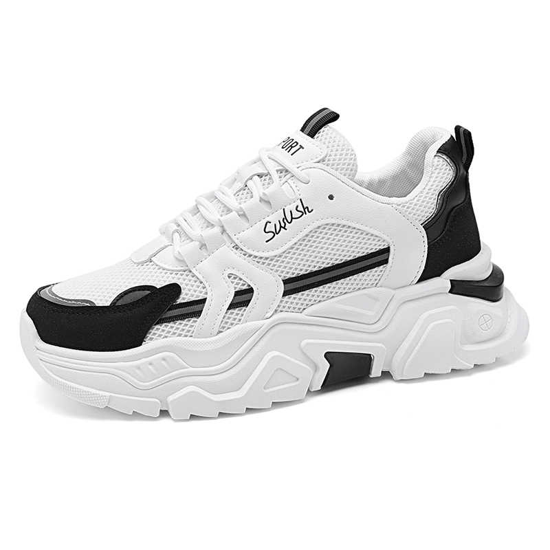 Fashion Height Increasing Round Foot Basketball Shoes High Quality Mules Women's White Tenes Women Sneakers Original Sport 2025g