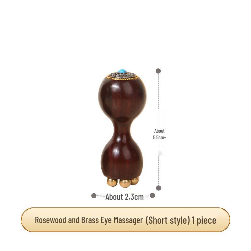 

Red Sandalwood & Brass Eye Massage Stick with Soft Lotus Seed