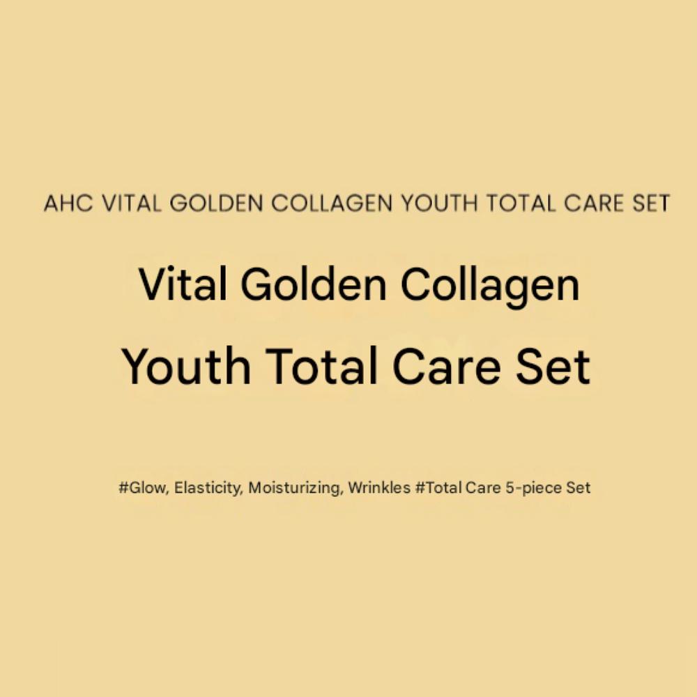 [Gift Set] AHC Vital Golden Collagen Youth Total Skincare 5-piece set
