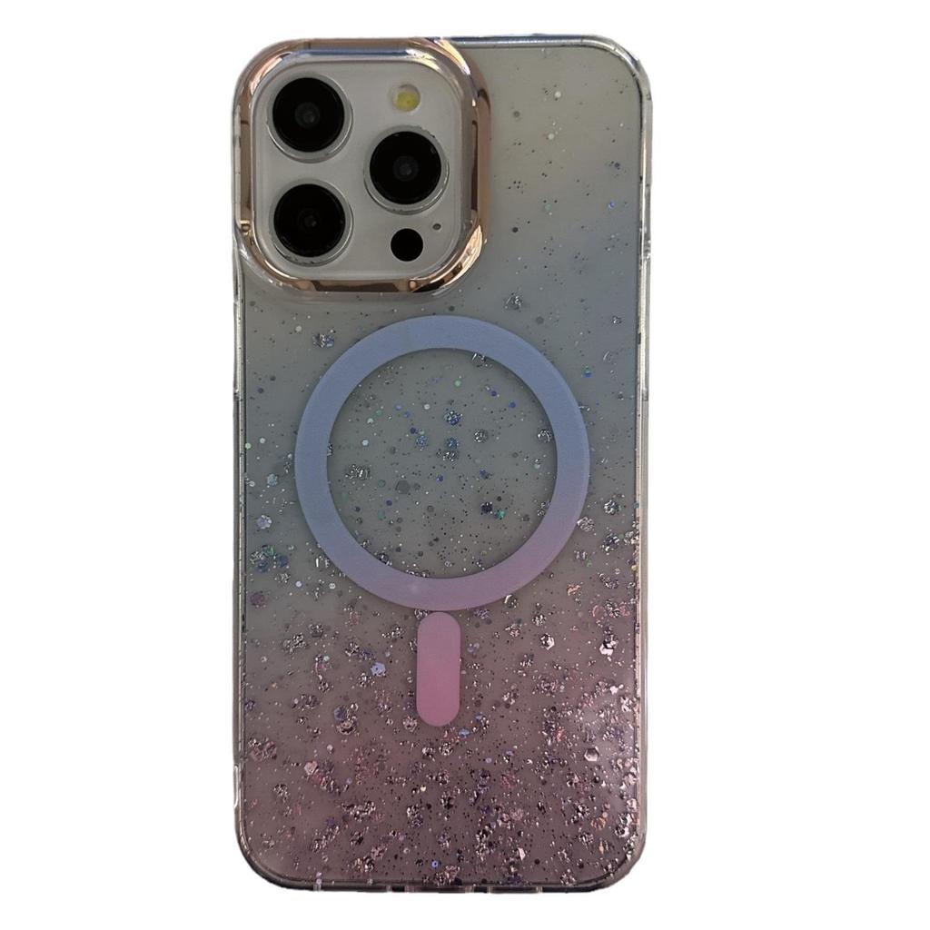 Apple iPhone 16/17 Pro Gradient Glitter Magnetic Case - Full-Coverage for Pro Max