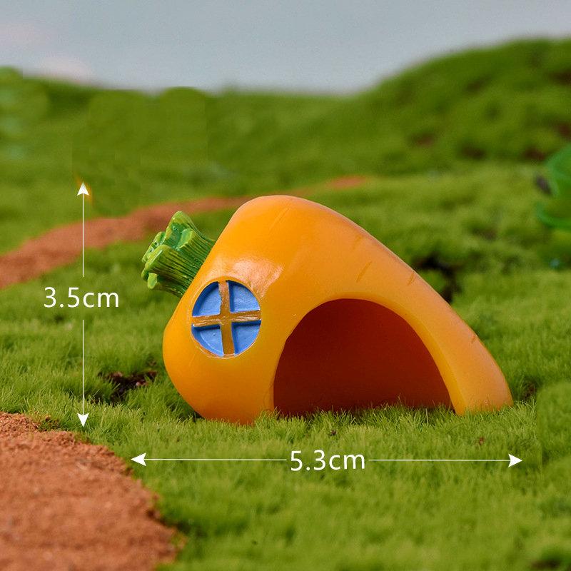 Urocza Figurka Królika z Marchewką Zwierzątko Wielkanoc Boże Narodzenie Dekoracja Domu Miniaturowy Ogród Dekoracja Tortu Akcesoria Nowoczesna Figurka Prezent